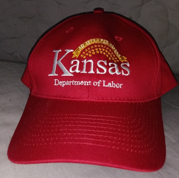Red Kansas Department Of Labor Hat - Picture 1 of 6